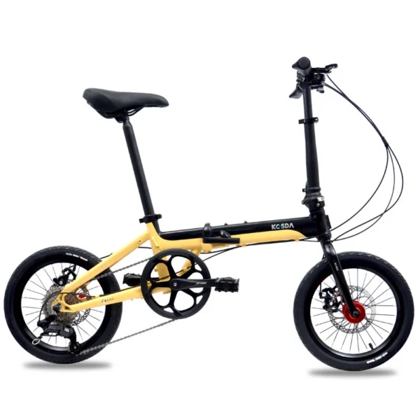 16 Inch Folding Bike Foldable Bicycle Aluminum Alloy 8 Variable Speed Portable Disc Brake Free Installation 10.5kg Bearing Hub - Image 3