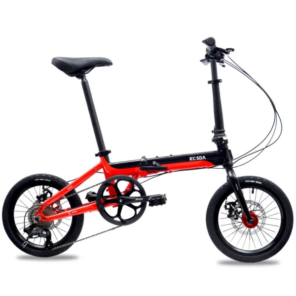 16 Inch Folding Bike Foldable Bicycle Aluminum Alloy 8 Variable Speed Portable Disc Brake Free Installation 10.5kg Bearing Hub - Image 4