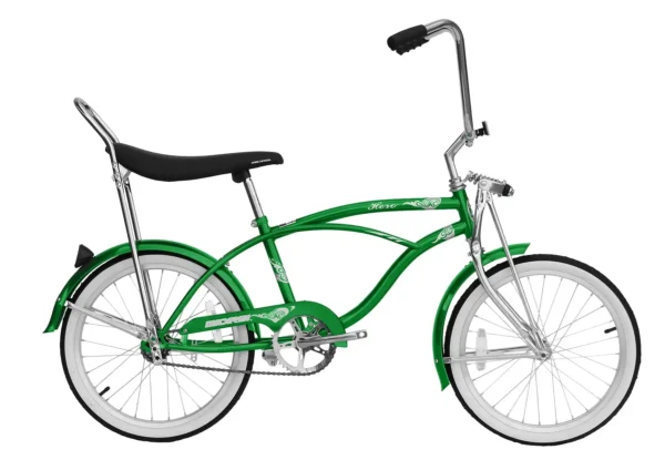 20 In. Beach Cruiser Lowrider Coaster Brake Single Speed Bicycle Bike With Banana Seat Stainless Steel Spokes - Image 4