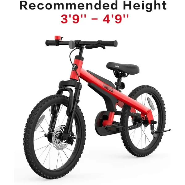 18" Kids Bike Ages 5-10, w/Aerospace Aluminum Frame, Enclosed Chain, Shock Absorbing Suspension - Image 2