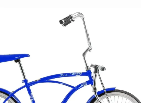 20 In. Beach Cruiser Lowrider Coaster Brake Single Speed Bicycle Bike With Banana Seat Stainless Steel Spokes - Image 3