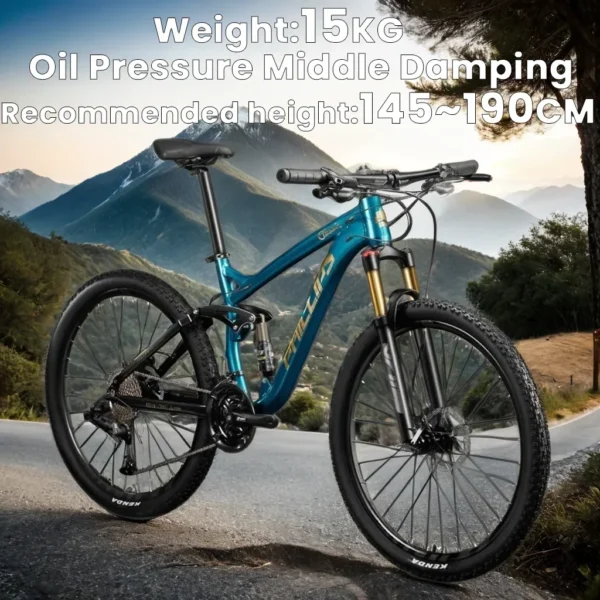 24/26/27.5 inch Soft Tail Mountain Bike,Downhill DH Bike,Double Suspension Mountain Bicycle,Cross Country MTB Bike, Disc Brake - Image 6